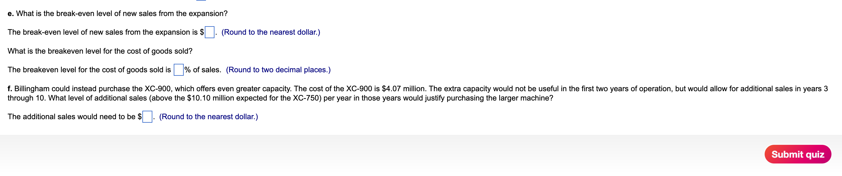 firm has just completed a $46,000 feasibility study to analyze the decision