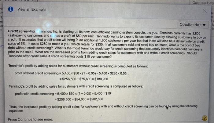 buy on credit. It estimates that credit sales will bring in an