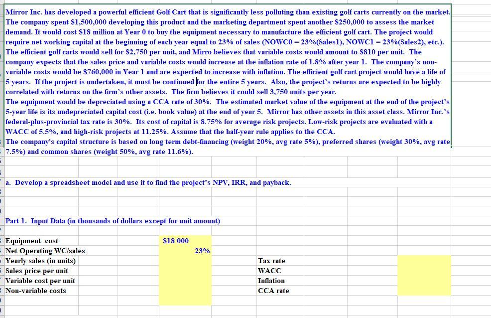  Mirror Inc. has developed a powerful efficient Golf Cart that is