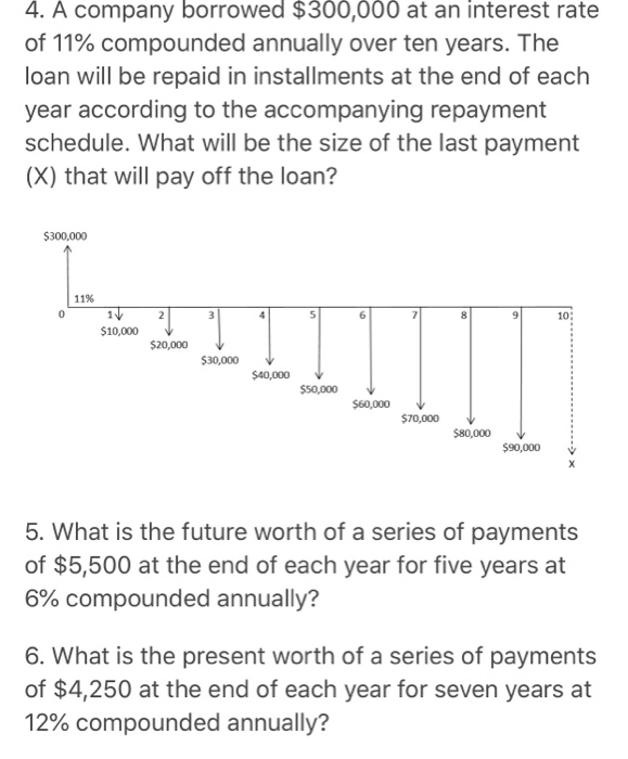 deposit $2,000 today, $3,000 one year from now, and $4,000 three years