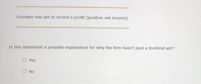 young company, has been wildly successful but has yet to pay a