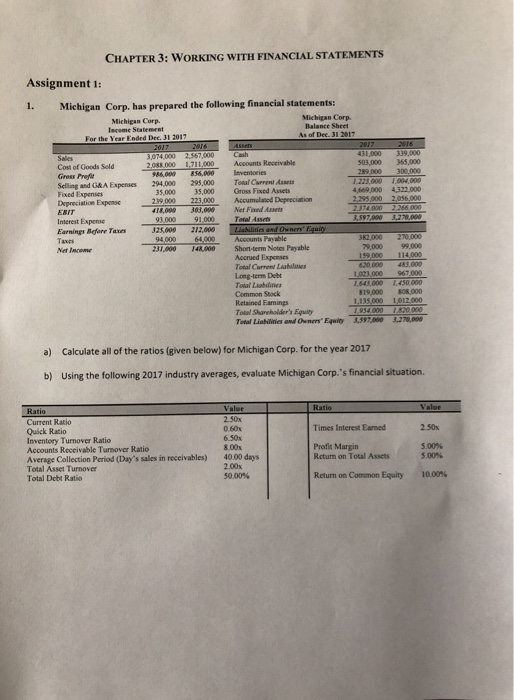  can you type and be clear with answer S CHAPTER 3: