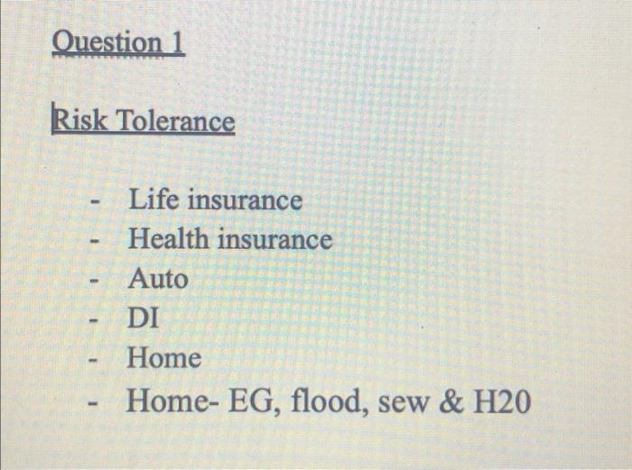 on this document along with the information that you have received in