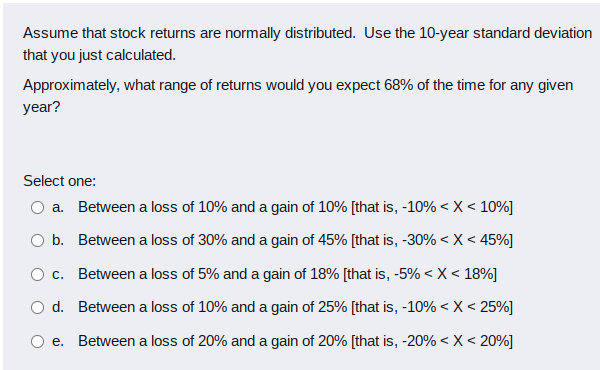 stocks for the first ten years of the century. These are total