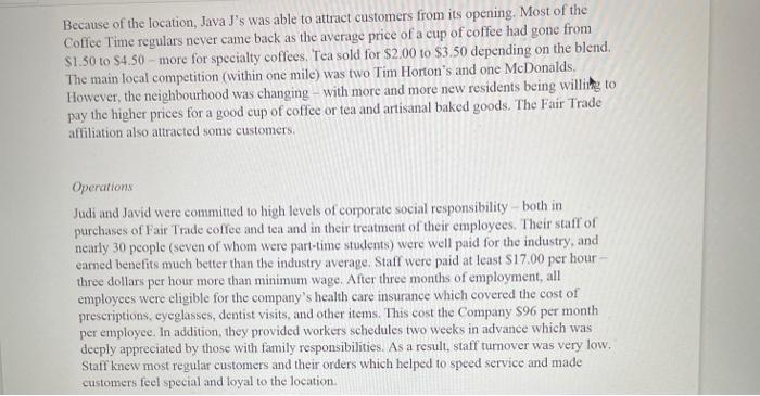 Judi Turcotte and Javid Jeyasundra the owners of three Java J's coffee