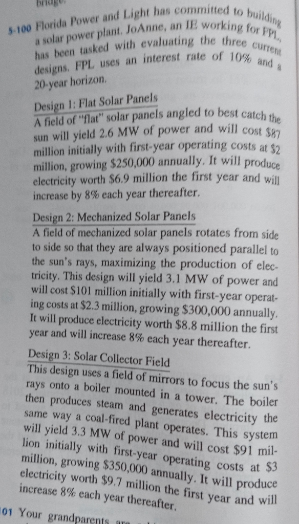 I am trying to learn how to answer question 5-100, from the