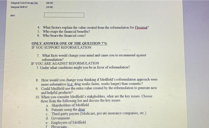 Ensure Patients and third-party payees are not hurt Organize your paper around