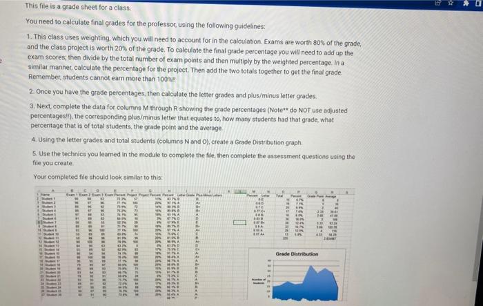 scores; then divide by the total number of exam points and then