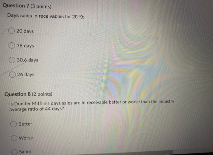 of those quesuons. Dunder Mifflin Paper Company, Inc. Comparitive Balance Sheet as