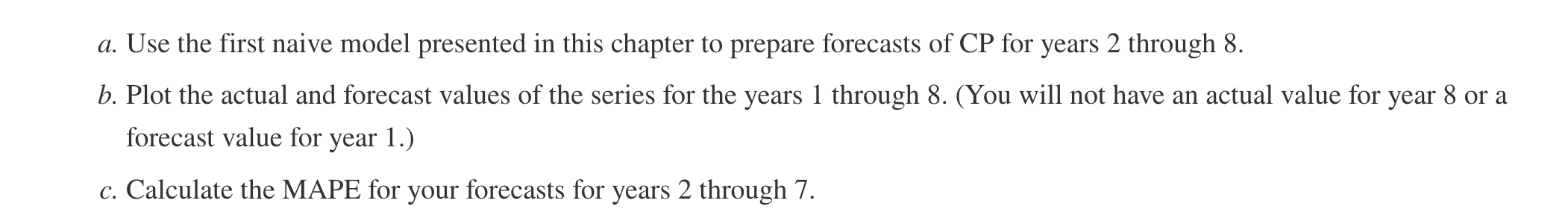 that may be the most common in use. Explain what the MAPE