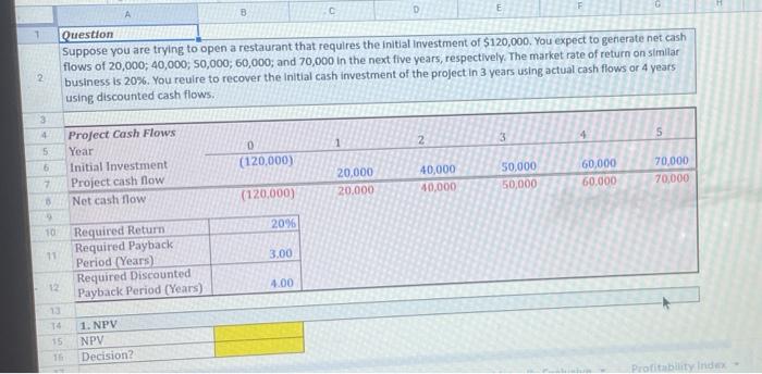 please show equations and inputs A 1 B E Question Suppose you