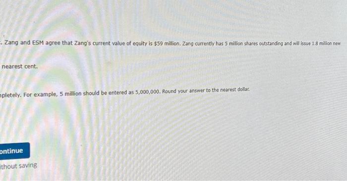 Issues in an IPO Zang Industries has hired the investment banking firm