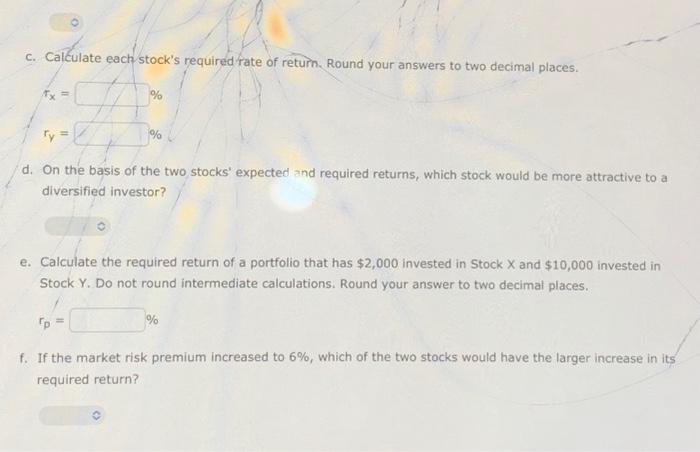 35% standard deviation of expected returns. Stock Y has a 12.0% expected