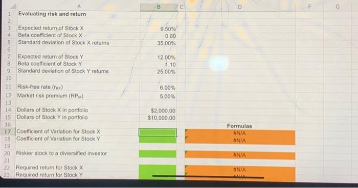 return, a beta coefficient of 1.1 , and a 25.0% standard deviation.