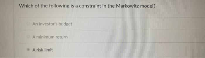 what is the correct answer , risk limit is wrong. Which of