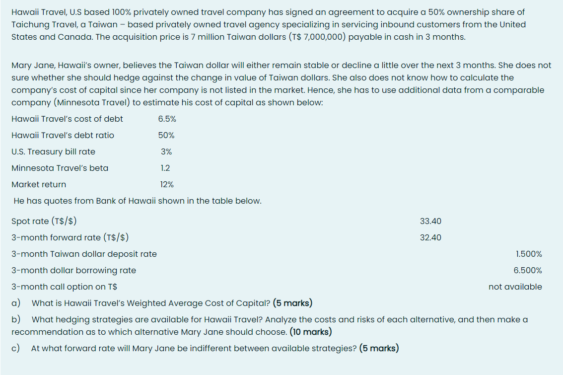 I would like to have step by step answer and calculation, thanks!