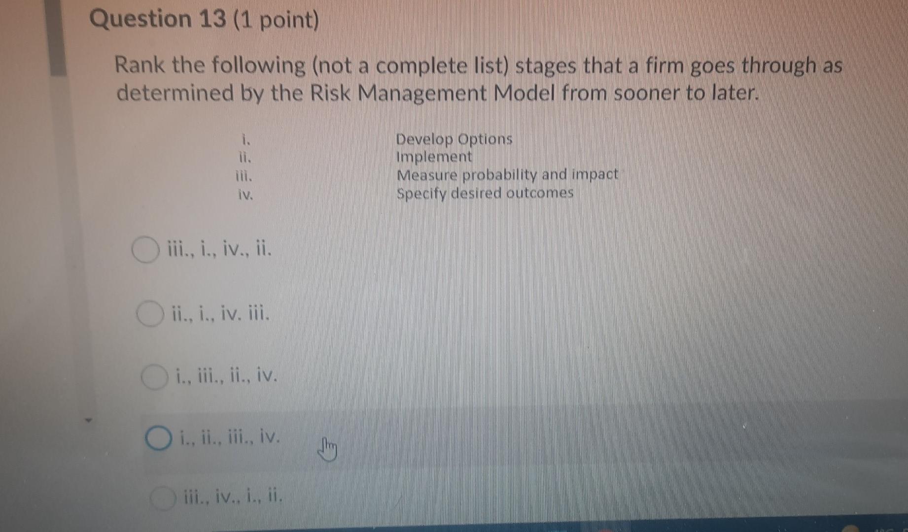 that carry risks that cannot be effectively mitigated best describes the risk