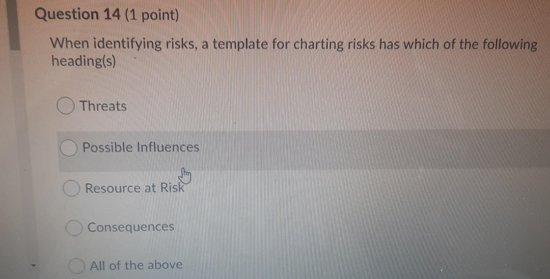 management option, Risk transfer Risk reduction Risk retention None of the above