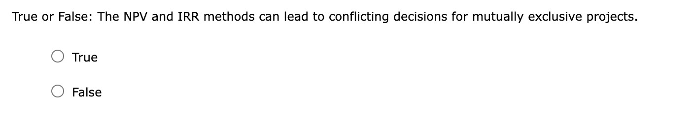 various costs of capital, labeled "A" and "B" in the graph. A