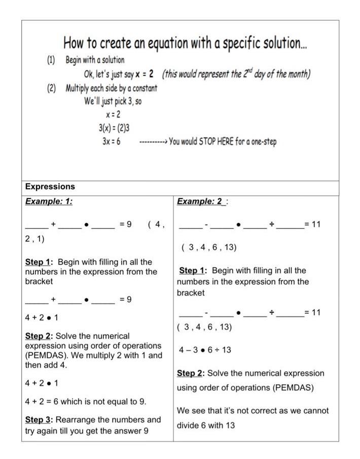 Use Order of operations to evaluate the expression. 5) On the Calculations
