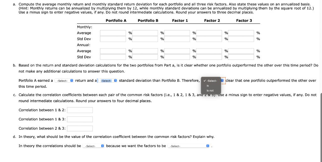 (Note: You may find it useful to use a computer spreadsheet proaram
