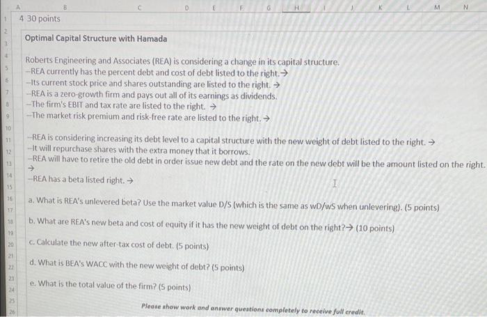 please show work M A C E F G 4 30 points