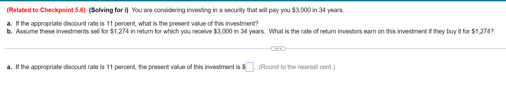 Can you please explain using excel formula? (Related to Checkpoint 5.6) (Solving