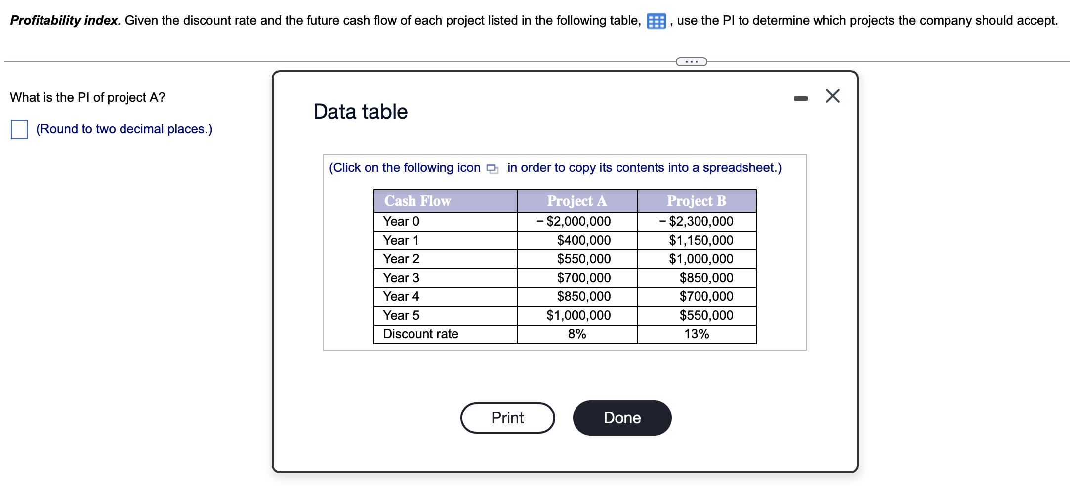 P1 A it is accepted or rejected? PI B it is accepted