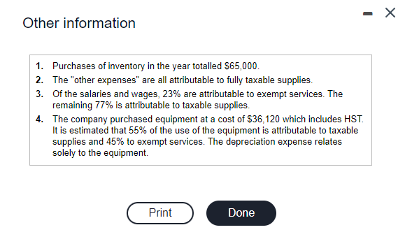 in 12 hours. Lucasville Ltd. carries on a retail business located in