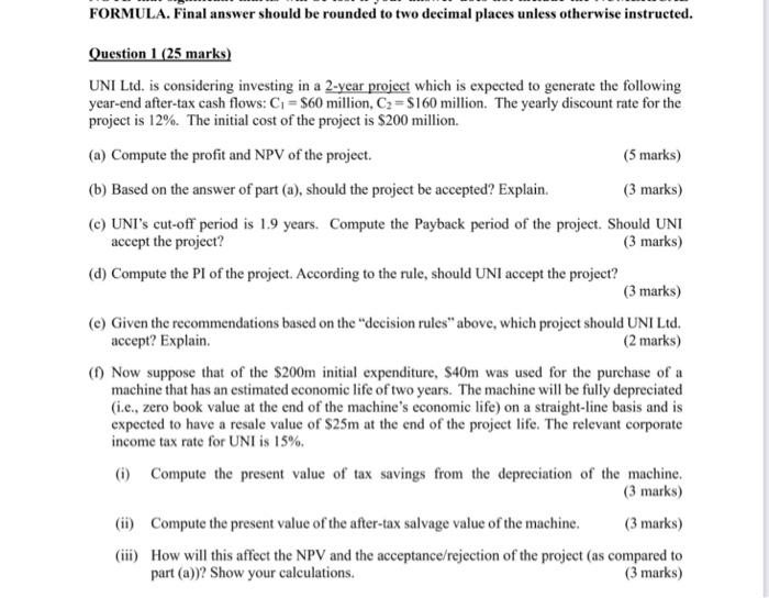 please answer questions E&F FORMULA. Final answer should be rounded to two