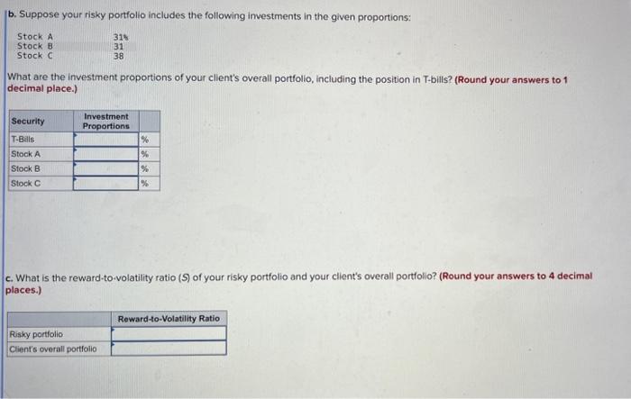 a calculator! thanks Assume that you manage a risky portfolio with an