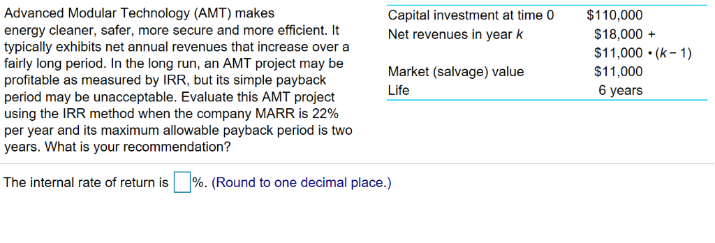  Advanced Modular Technology (AMT) makes energy cleaner, safer, more secure and