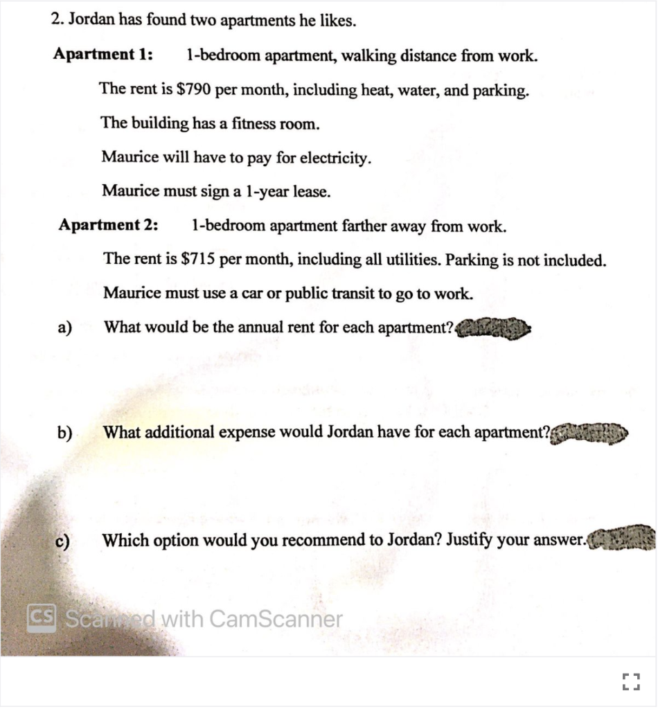  Pls help on this question. Please show all steps. 2. Jordan