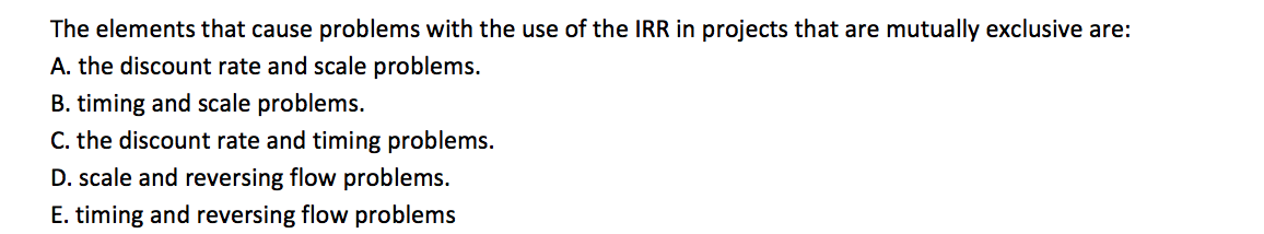Please explain your answer The elements that cause problems with the use