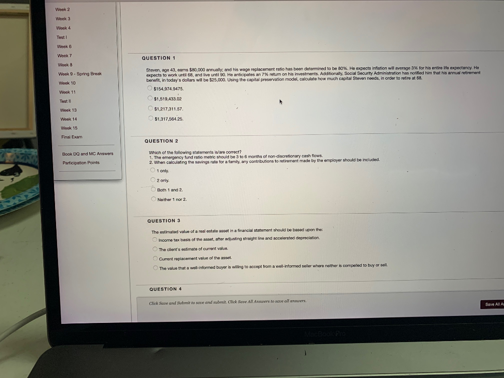  Week 2 Week 3 Week 4 Testi Week 6 Week 7