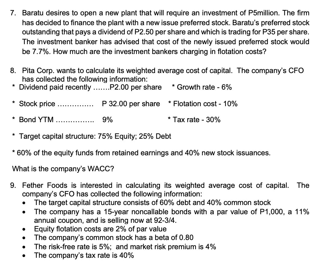 Answer 789 with solution 7. Baratu desires to open a new plant