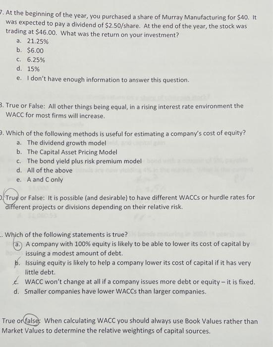 please answer all. will upvote. thank u. 3. At the beginning of