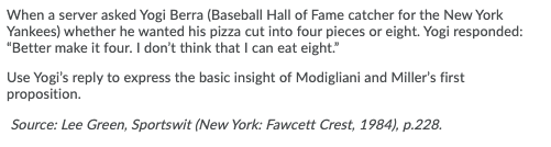 PLEASE HELP! When a server asked Yogi Berra (Baseball Hall of Fame