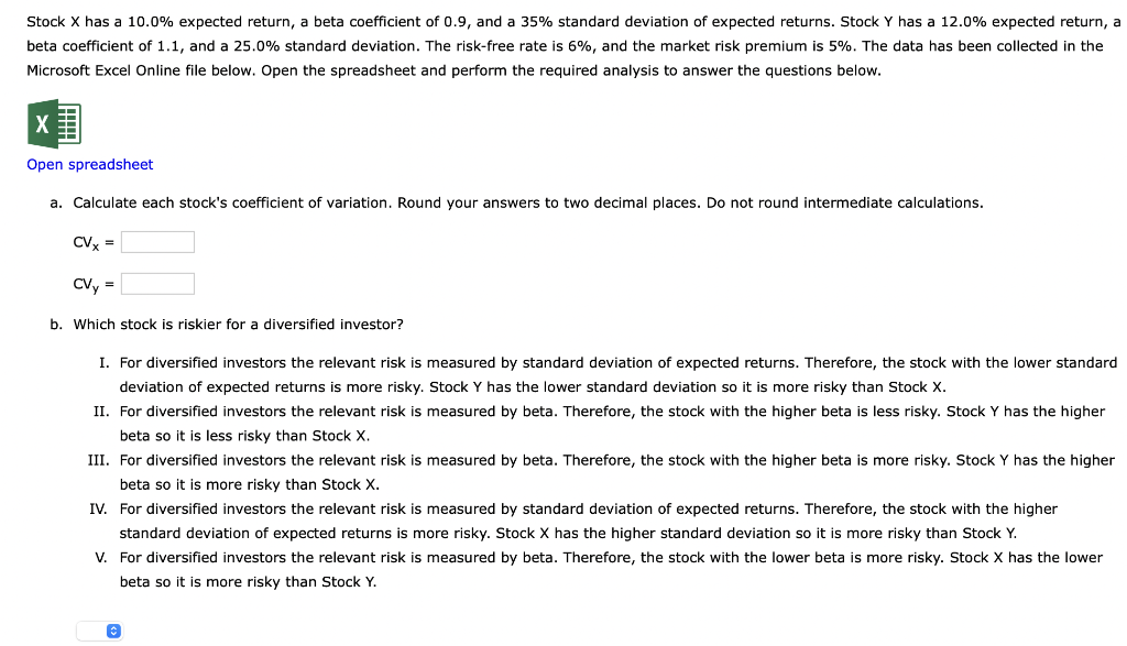  Stock X has a 10.0% expected return, a beta coefficient of