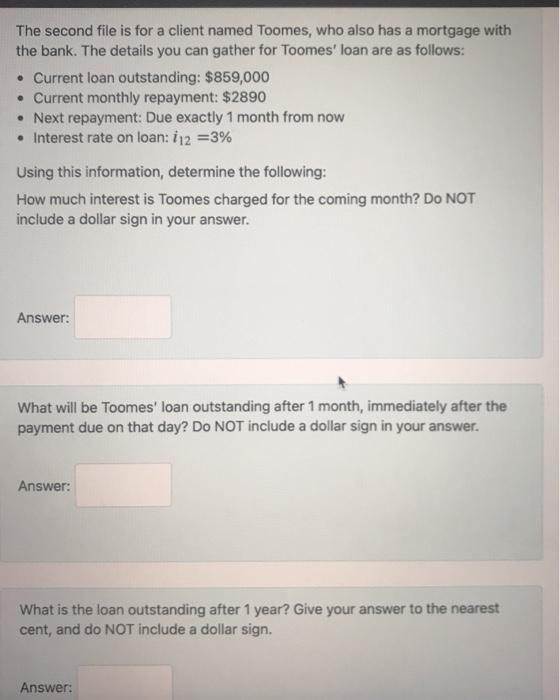 just the last one please The second file is for a client