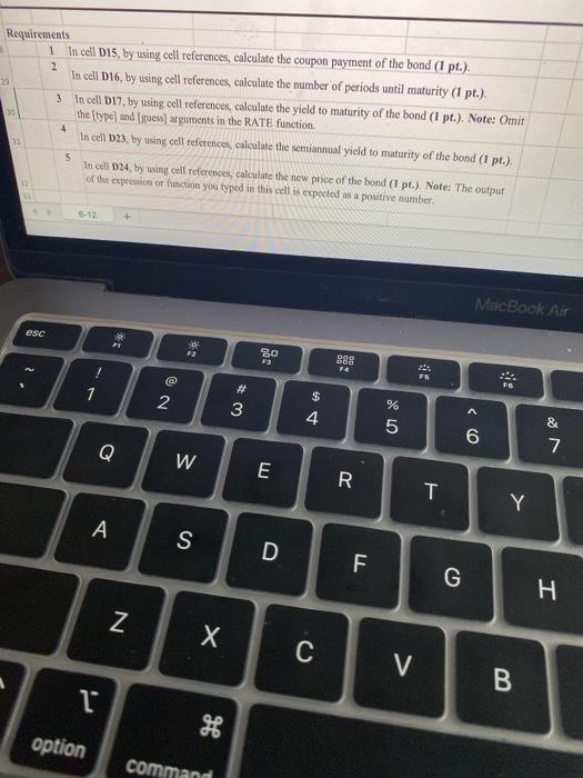 coupon rate and semiannual coupons is trading for $1,034.74. Complete the steps