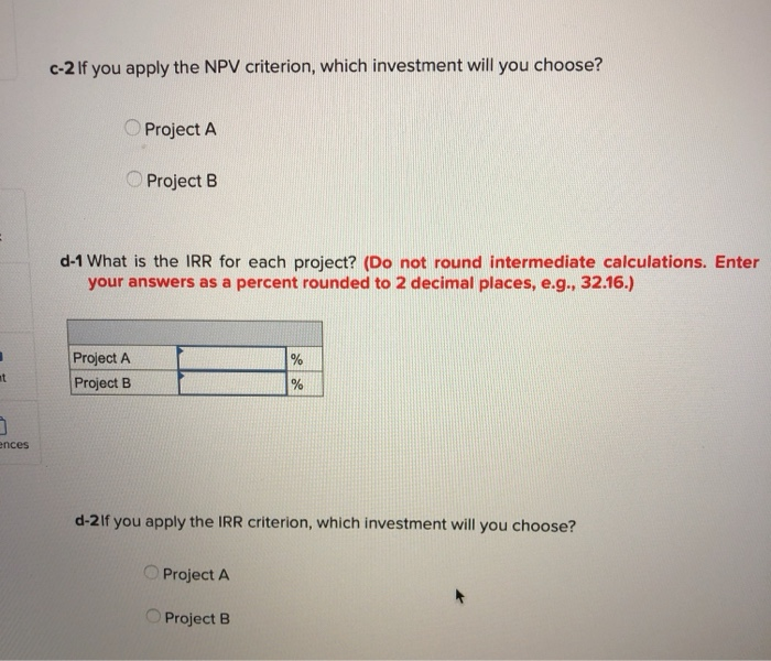 21,900 19,400 14,500 Whichever project you choose, if any, you require a