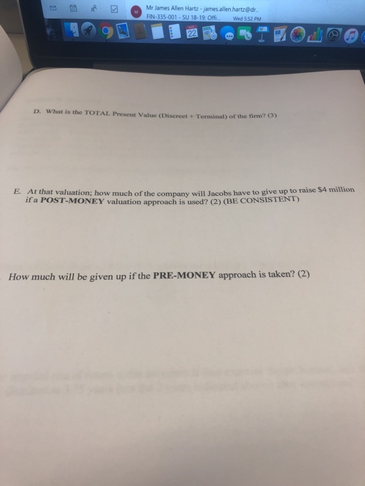 Capital Fund for $ 4 MIL financ a t he must Jim