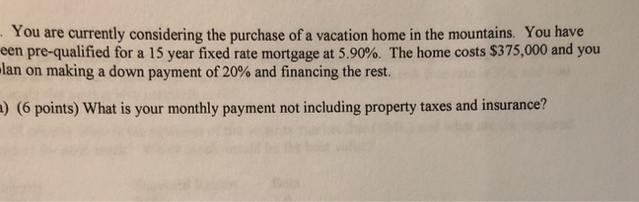  PLEASE SHOW WORK WITH FINANCIAL FORMULA **NOT BY USING FINANCIAL CALCULATOR**