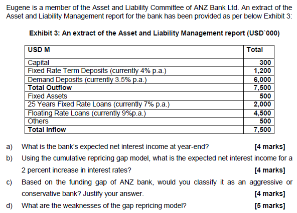  Please give workings for each part. Eugene is a member of