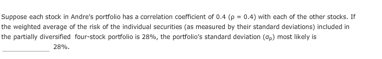 4. Portfolio expected return and risk Aa Aa A collection of financial