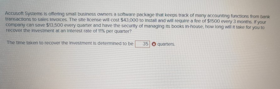  Answer? Accusoft Systems is offering small business owners a software package