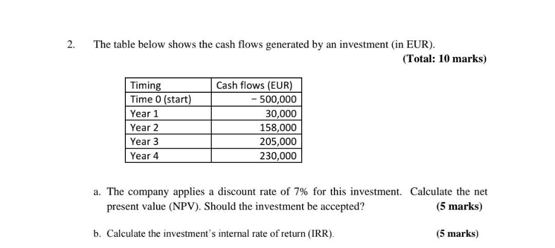 please do it correctly will upvote 2. The table below shows
