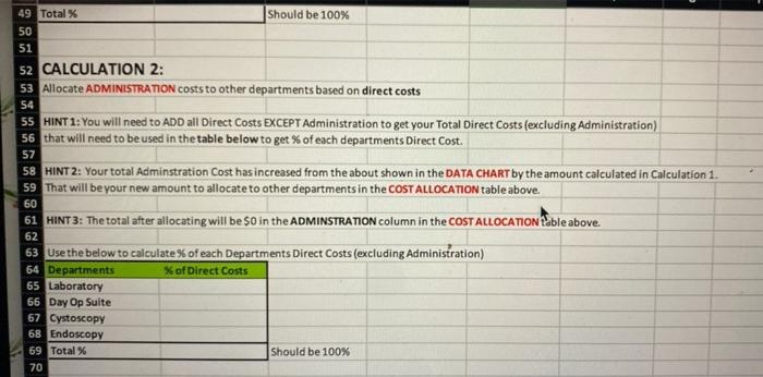 same totalas Cell 35 total 33 34 35 CALCULATION 1: 36 Allocate
