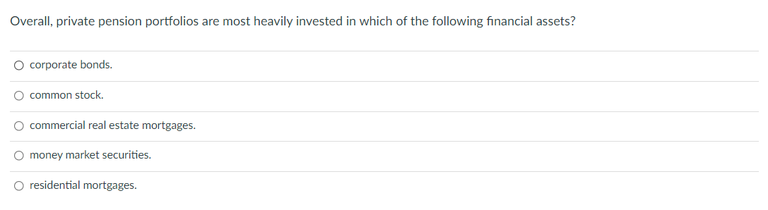 the largest private pension fund in the U.S. O a law governing